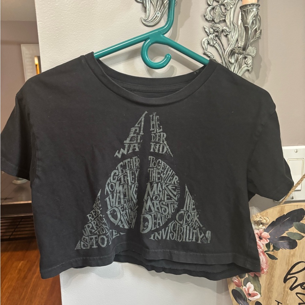 Harry Potter Deathly hollows crop tshirt